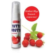 Гель-смазка Tutti-frutti с земляничным вкусом - 30 гр. - Биоритм - купить с доставкой в Братске