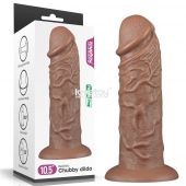 Коричневый фаллоимитатор Cubby dildo - 26,6 см. - Lovetoy в Братске Коричневый фаллоимитатор Cubby dildo - 26,6 см. - Lovetoy