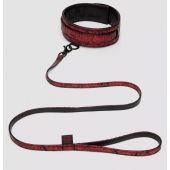 Стильный ошейник с поводком Reversible Faux Leather Collar and Lead - Fifty Shades of Grey - купить с доставкой в Братске
