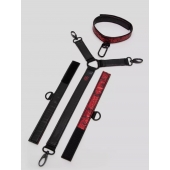 Ошейник с наручниками Reversible Faux Leather Collar and Wrist - Fifty Shades of Grey - купить с доставкой в Братске