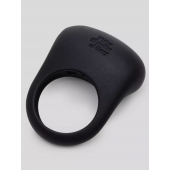Черное эрекционное виброкольцо Sensation Rechargeable Vibrating Love Ring - Fifty Shades of Grey - в Братске купить с доставкой