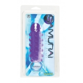 Закрытая фиолетовая насадка с пупырышками SAMURAI PENIS SLEEVE PURPLE - 14,5 см. - NMC - в Братске купить с доставкой
