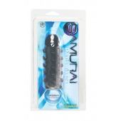 Дымчатая стимулирующая насадка с закрытой головкой SAMURAI PENIS SLEEVE BLACK - 14,5 см. - NMC - в Братске купить с доставкой