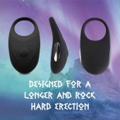 Черное эрекционное виброкольцо Thor Cockring - FeelzToys - в Братске купить с доставкой