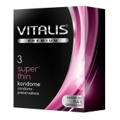 Ультратонкие презервативы VITALIS PREMIUM super thin - 3 шт. - Vitalis - купить с доставкой в Братске