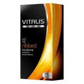 Ребристые презервативы VITALIS PREMIUM ribbed - 12 шт. - Vitalis - купить с доставкой в Братске