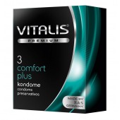Контурные презервативы VITALIS PREMIUM comfort plus - 3 шт. - Vitalis - купить с доставкой в Братске