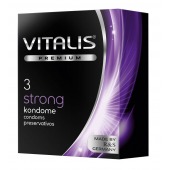 Презервативы с утолщенной стенкой VITALIS PREMIUM strong - 3 шт. - Vitalis - купить с доставкой в Братске