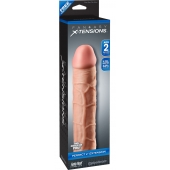 Телесная насадка Fantasy X-tensions Perfect 2  Extension - 20,3 см. - Pipedream - в Братске купить с доставкой