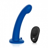 Синяя насадка Remote Control P-Spot G-Spot с черными трусиками - 20 см. - Pegasus - купить с доставкой в Братске
