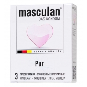 Супертонкие презервативы Masculan Pur - 3 шт. - Masculan - купить с доставкой в Братске