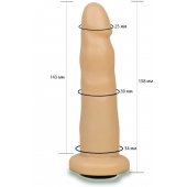 Телесная насадка Harness - 15,8 см. - LOVETOY (А-Полимер) - купить с доставкой в Братске