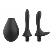 Черный анальный душ Nexus Anal Douche Set с 2 сменными насадками - Nexus Range - купить с доставкой в Братске