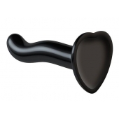 Черный фаллоимитатор-насадка Strap-On-Me P G spot Dildo size S - 16,4 см. - Strap-on-me - купить с доставкой в Братске
