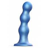 Голубая насадка Strap-On-Me Dildo Plug Balls size S - Strap-on-me - купить с доставкой в Братске