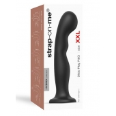 Черная насадка Strap-On-Me Dildo Plug P G size XXL - Strap-on-me - купить с доставкой в Братске