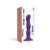 Фиолетовая насадка Strap-On-Me Dildo Geisha Balls size XL - Strap-on-me - купить с доставкой в Братске