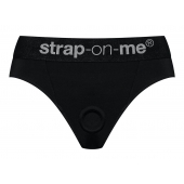 Черные трусики для насадок Heroine Lingerie Harness - size L - Strap-on-me - купить с доставкой в Братске