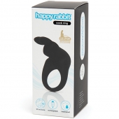 Черное эрекционное виброкольцо Happy Rabbit Rechargeable Rabbit Cock Ring - Happy Rabbit - в Братске купить с доставкой Черное эрекционное виброкольцо Happy Rabbit Rechargeable Rabbit Cock Ring - Happy Rabbit - в Братске купить с доставкой