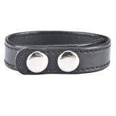 Кольцо на пенис SNAP COCK RING из искусственной кожи на клепках - BlueLine - в Братске купить с доставкой