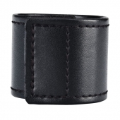 Хомут-утяжка для мошонки из искусственной кожи на липучке VELCRO BALL STRETCHER- 4 см. - BlueLine - в Братске купить с доставкой