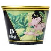 Массажная свеча Exotic Green Tea с ароматом зелёного чая - 170 мл. - Shunga - купить с доставкой в Братске