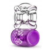 Фиолетовое эрекционное виброкольцо Pleaser Rechargeable C-Ring - Blush Novelties - в Братске купить с доставкой