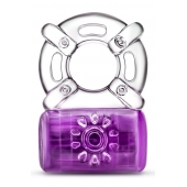 Фиолетовое эрекционное виброкольцо One Night Stand Vibrating C-Ring - Blush Novelties - в Братске купить с доставкой