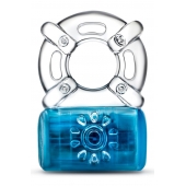 Синее эрекционное виброкольцо One Night Stand Vibrating C-Ring - Blush Novelties - в Братске купить с доставкой