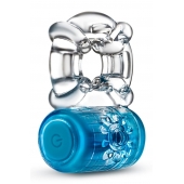 Синее эрекционное виброкольцо One Night Stand Vibrating C-Ring - Blush Novelties - в Братске купить с доставкой