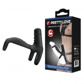 Черная вибронасадка на пенис Vibrating Penis Sling - Baile - в Братске купить с доставкой