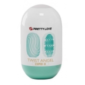 Бирюзовый мастурбатор-яйцо Twist Angel - Baile - в Братске купить с доставкой