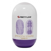 Сиреневый мастурбатор-яйцо Smooth Stripes - Baile - в Братске купить с доставкой