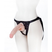 Реалистичный фаллос на поясе Harness - 20,5 см. - LOVETOY (А-Полимер) - купить с доставкой в Братске