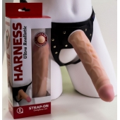 Насадка-фаллос в комплекте с трусиками Harness - 21,6 см. - LOVETOY (А-Полимер) - купить с доставкой в Братске
