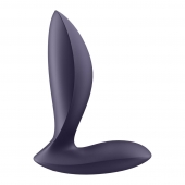 Фиолетовый анальный вибростимулятор Power Plug - Satisfyer - в Братске купить с доставкой