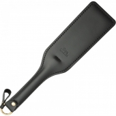 Черная кожаная шлепалка SitaBlack - 30 см. - Sitabella - купить с доставкой в Братске