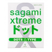 Презерватив Sagami Xtreme Type-E с точками - 1 шт. - Sagami - купить с доставкой в Братске