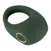 Зеленое эрекционное виброкольцо Luxurious Vibro Cock Ring - Orion - в Братске купить с доставкой