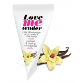 Съедобное согревающее массажное масло Love Me Tender Vanilla с ароматом ванили - 10 мл. - Love to Love - купить с доставкой в Братске