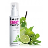 Съедобное согревающее массажное масло Love Me Tender Mojito с ароматом мохито - 100 мл. - Love to Love - купить с доставкой в Братске