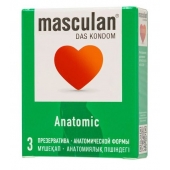Презервативы анатомической формы Masculan Anatomic - 3 шт. - Masculan - купить с доставкой в Братске