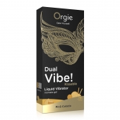 Съедобный гель Dual Vibe Pina Colada с эффектом вибрации и вкусом коктейля пина колада - 15 мл. - ORGIE - купить с доставкой в Братске