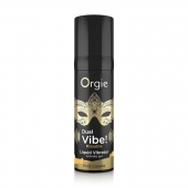 Съедобный гель Dual Vibe Pina Colada с эффектом вибрации и вкусом коктейля пина колада - 15 мл. - ORGIE - купить с доставкой в Братске
