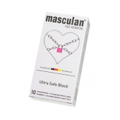 Ультрапрочные презервативы Masculan Ultra Safe Black - 10 шт. - Masculan - купить с доставкой в Братске