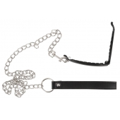 Зажим для половых губ с поводком Pussy Clamp With A Leash - Orion - купить с доставкой в Братске