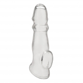 Прозрачная насадка для пениса Girthy Penis Enhancing Sleeve Extension - 17,1 см. - BlueLine - в Братске купить с доставкой