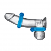 Комплект из двух колец для пениса 2-Pack Ultra-Stretch Stamina Endurance Ring - BlueLine - в Братске купить с доставкой