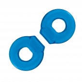 Комплект из двух колец для пениса 2-Pack Ultra-Stretch Stamina Endurance Ring - BlueLine - в Братске купить с доставкой