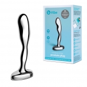 Стальной стимулятор простаты Stainless Steel Prostate Plug - 11,5 см. - b-Vibe - в Братске купить с доставкой